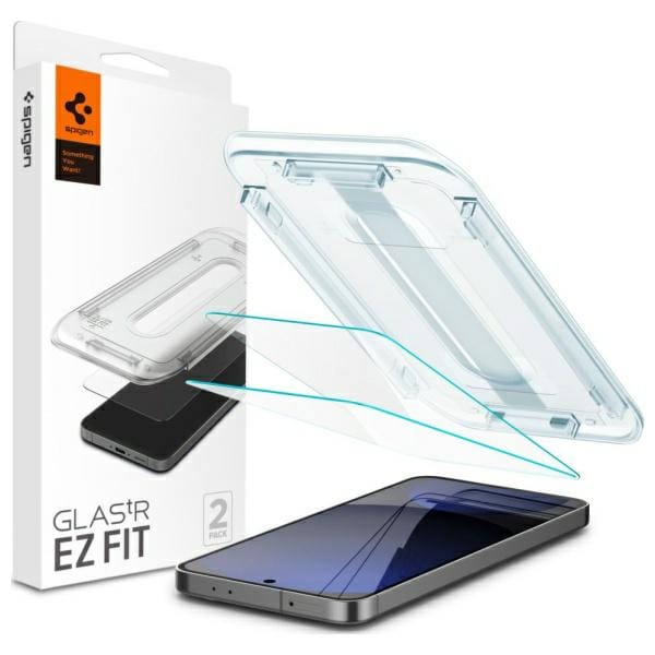 Spigen AlignMaster Geschikt voor Samsung Galaxy S24 FE - 9H Tempered Glass Screen Protector - Case Friendly - Gemakkelijke Installatie - 2-Pack