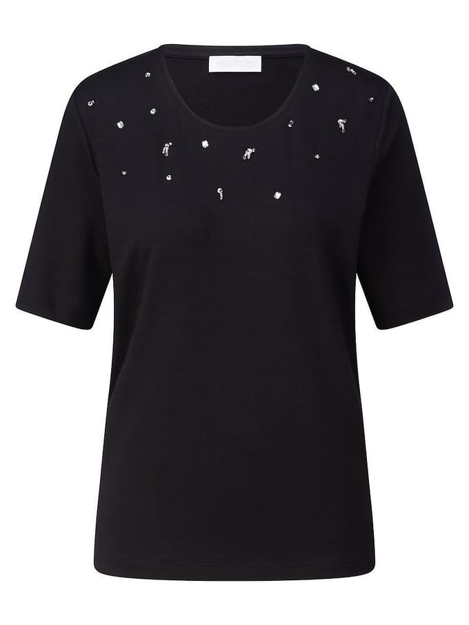 Shirt ronde hals Van St. Emile zwart