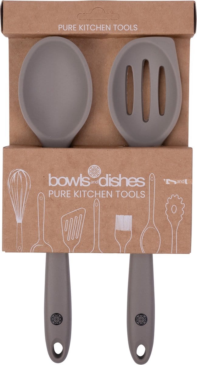 Moments Kitchen Tools set Vergietlepel + Lepel Taupe