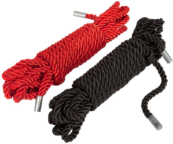 Fifty Shades Restrain Me Bondage Rope Twin Pack - Zwart/ Zilver
