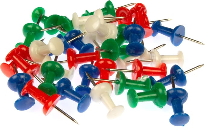Kangaro - push-pins - 4 kleuren - doosje 40 stuks