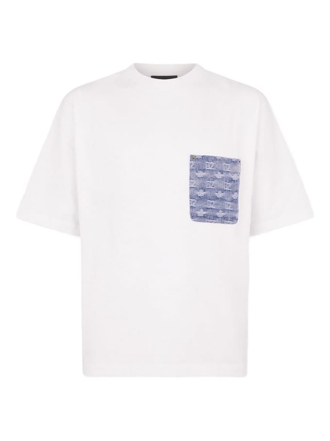 Dsquared2 t-shirt witte man zak