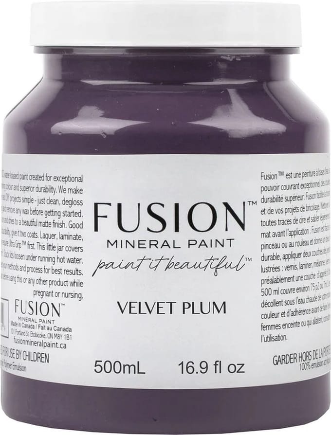 Fusion Mineral Paint - Acryl - Meubelverf - Paars - Velvet Plum - 500 ml