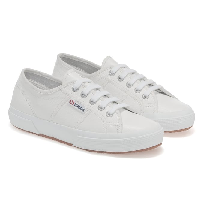 Superga Unisex 2750 Efglu Leather Trainers voor volwassenen (Wit)