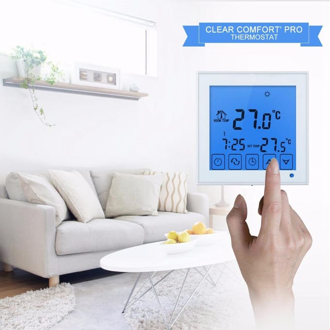 Huishoudelijke Elektrische Vloerverwarming Thermostaat Temperatuurregelaar Thermoregulator 200~240V blue