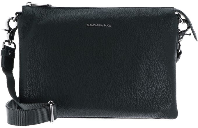 MANDARINA DUCK Leren schoudertas Mellow Leather Crossover Bag Pine Green donkergroen