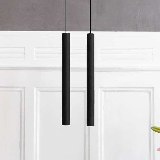 UMAGE Chimes Tall LED hanglamp eiken zwart