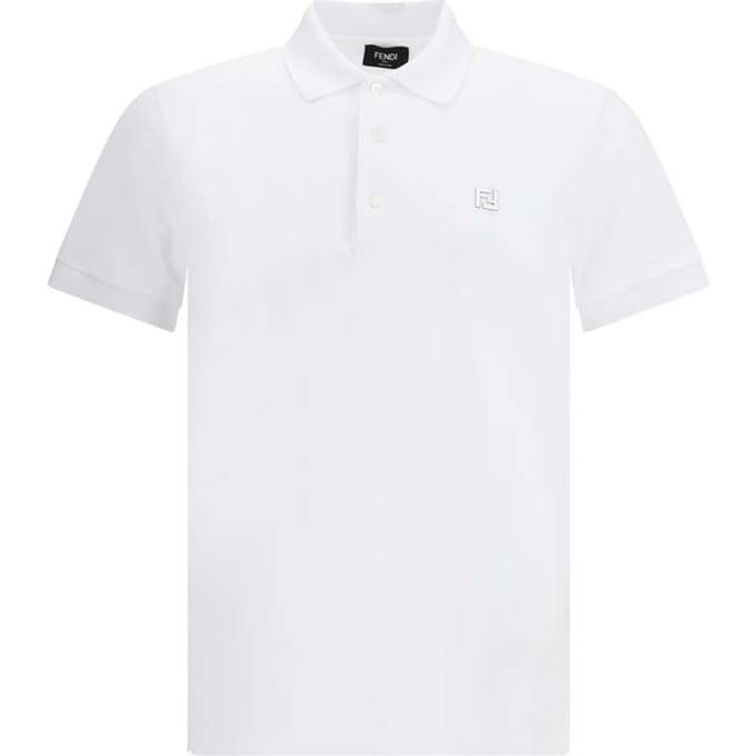 Fendi Witte Katoenen Poloshirt