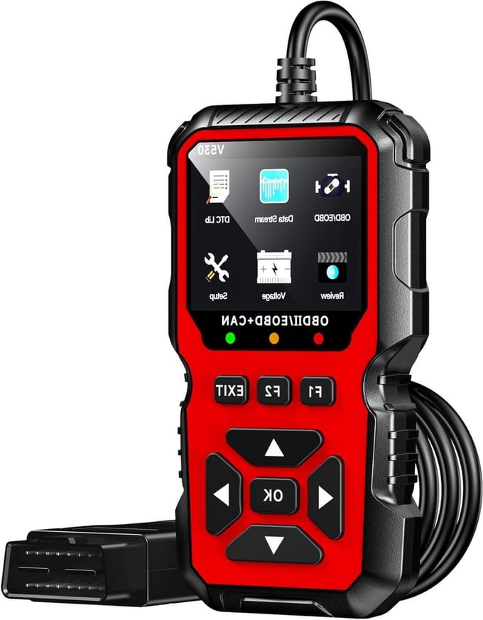 OBD2 Scanner - Foutcode Lezer - Voertuig Diagnostiek - Plug and Play - Niet gespecificeerd - Rood