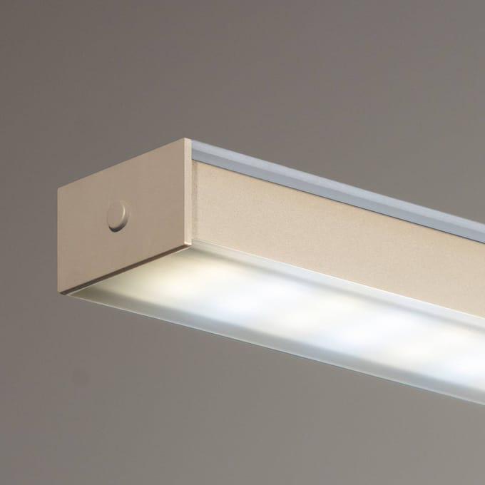 FISCHER & HONSEL LED hanglamp Valeno, zandkleurig, lengte 115 cm, CCT, touchdimmer