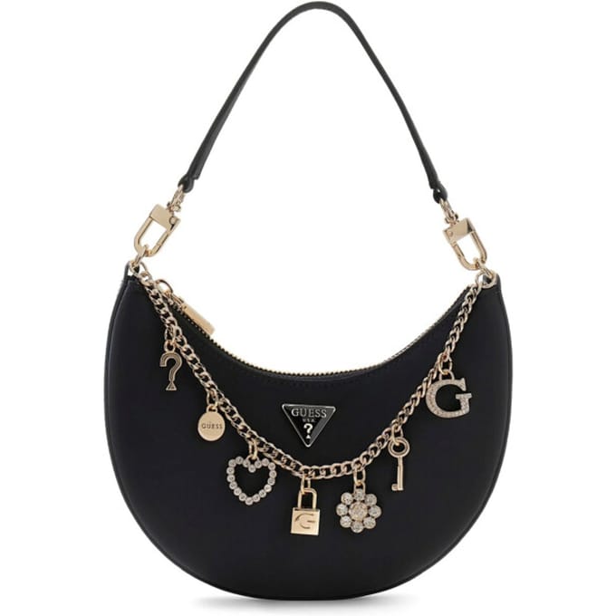 GUESS schoudertas Tasmin Mini Shoulder Bag Black zwart
