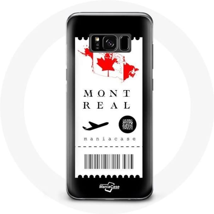 Coque pour Samsung Galaxy S8 Billet d'avion Montréal Canada