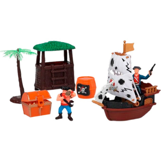 Keyly Toys Piratenschip speelset - 7 stuks