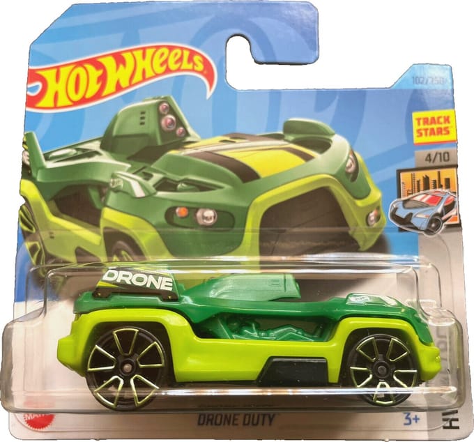 HOT WHEELS DRONE DUTY GREEN 88/250 HW METRO 4/10 1:64 GREEN