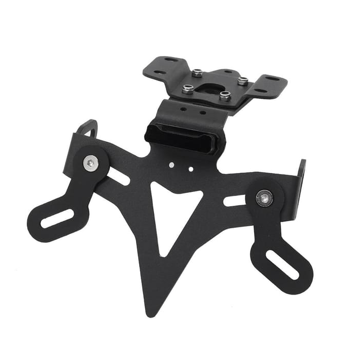 Motorkentekenplaathouder Beugel Spatborden Eliminator Kit met LED-licht Compatibel met MT-07 zwart