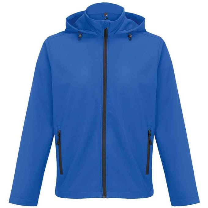 SOLS Heren Race Hoodie Softshell Jas (Koninklijk Blauw)