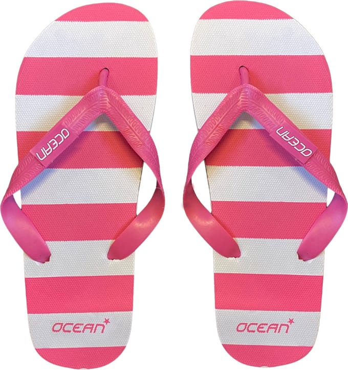 Streep slippers roze - maat 39