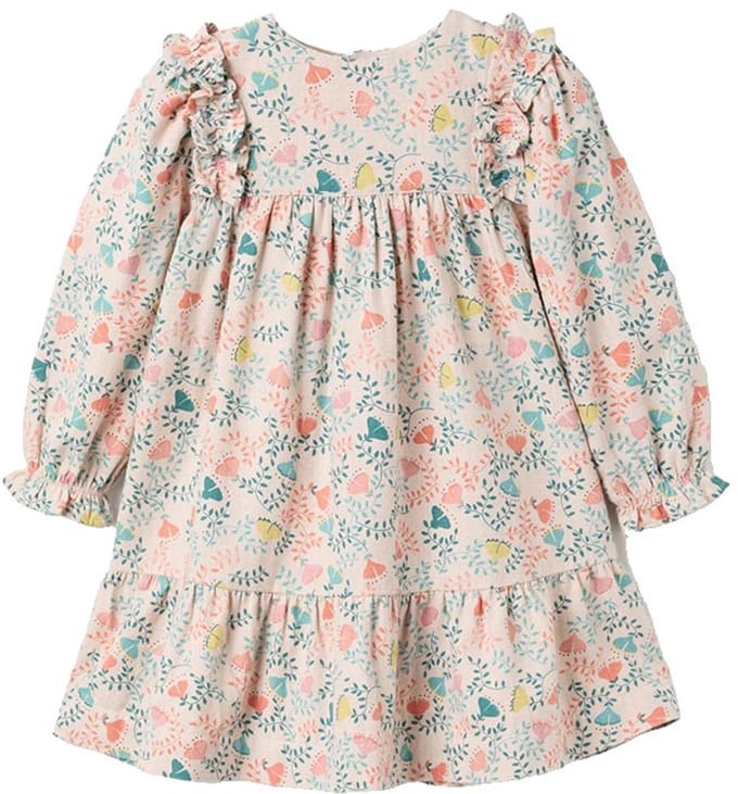Zippy 3107489901 Lang Mouw Jurk Beige 9-12 Months Meisje
