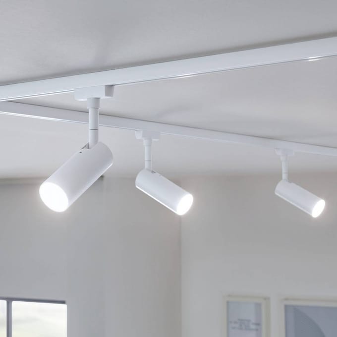 Paulmann 94889 URail LED-railspot met 3-traps dimfunctie, 150lm, 4W, 3000K, 230V, signaalwit, railsysteem