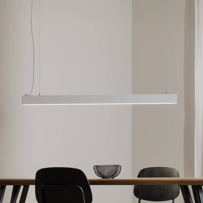 TK Lighting Luxe hanglamp, wit, lengte 112,5 cm, metaal, 4.000 K