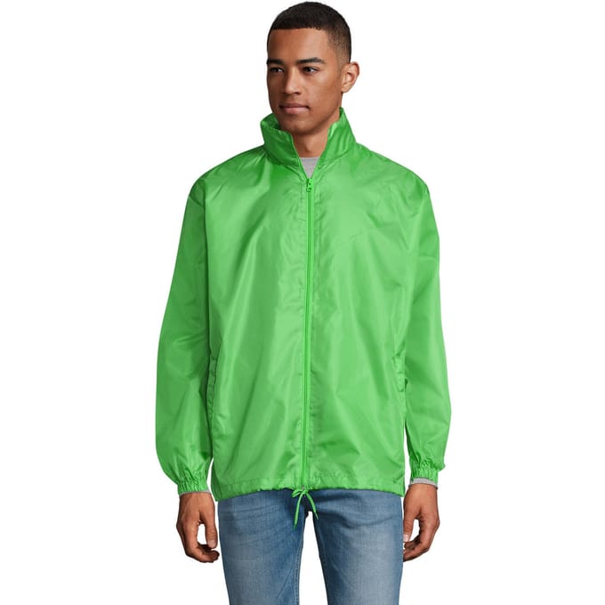 SOLS Unisex windjack met shift voor volwassenen (Kalk)