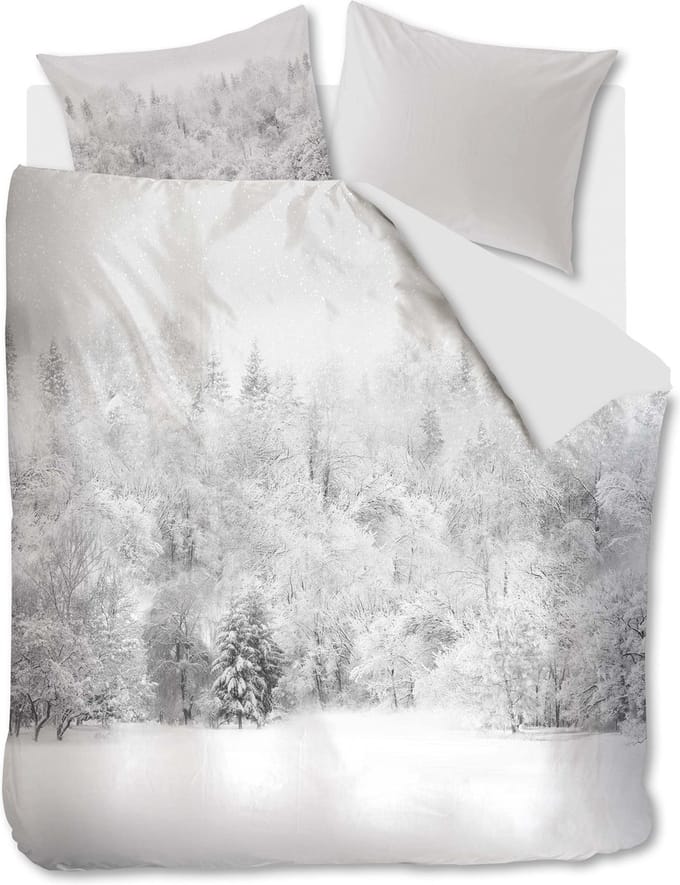 Kardol Arctic Forest Dekbedovertrek - Eenpersoons - 140x200/220 cm - Light Grey