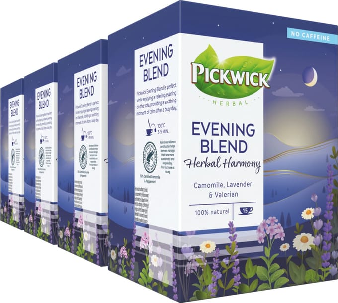 Pickwick Evening Blend Herbal Harmony Kruidenthee - 4 x 15 stuks