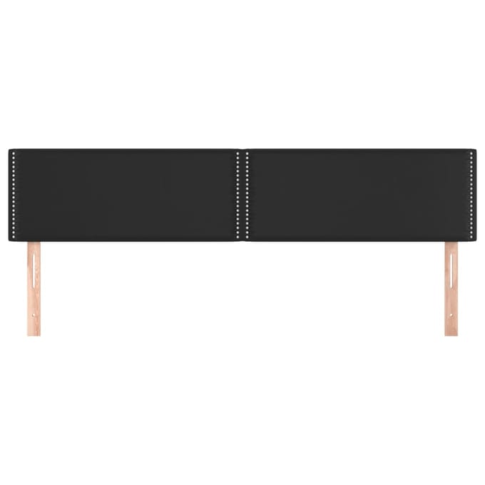 vidaXL - Hoofdborden - 180x5x78/88 - cm - kunstleer - zwart