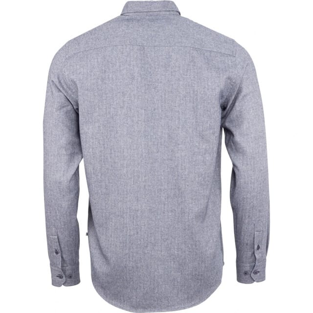 Kronstadt Heren Overhemd Johan Grijsblauw Herringbone Regular Fit - S