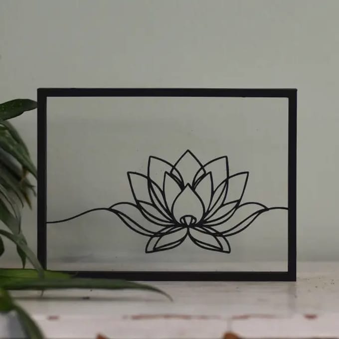 Houten Lijstje - Floating Frames - Tranquil Lotus