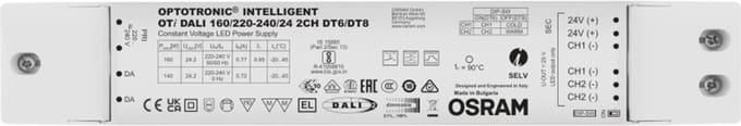 OSRAM HOMELIGHTING OPTOTRONIC DALI LED-driver Constante spanning 160 W 24 V Dimbaar 1 stuk(s)