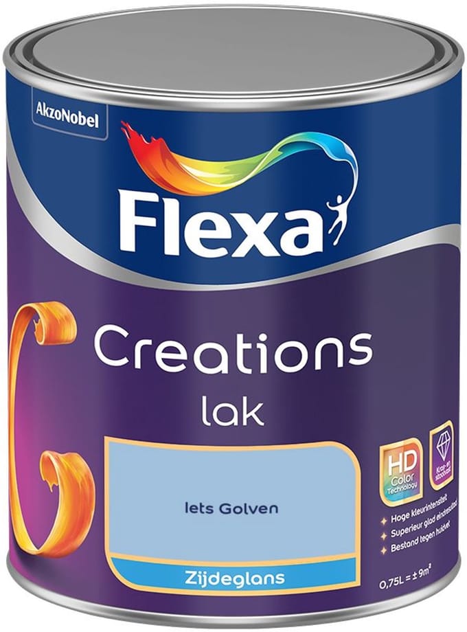 Flexa - Creations Lak Zijdeglans - Iets Golven - Mengverf - 750 Ml