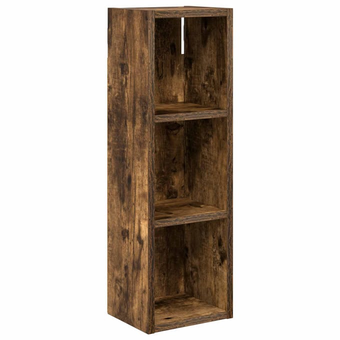 vidaXL - Badkamer - wandkast - Gerookte - Eik - 20 - x - 16 - x - 62,5 - cm