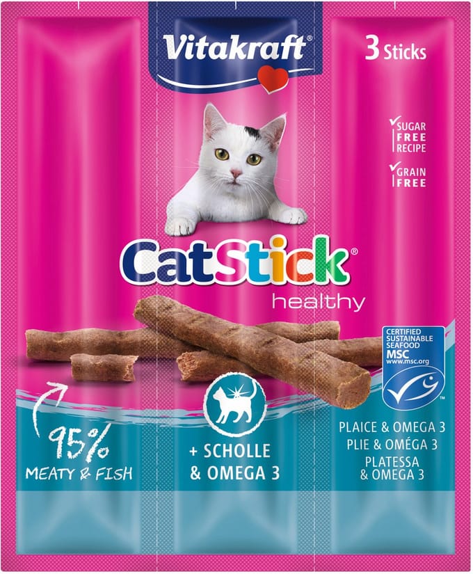Vitakraft cat-stick mini schol / omega 3 - 3 sticks