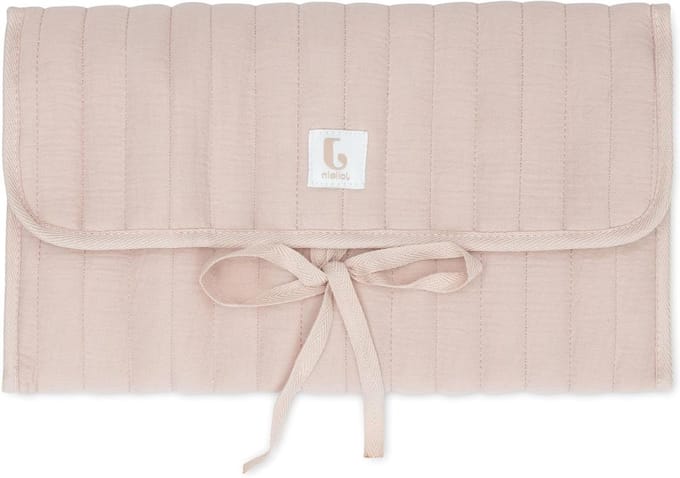 Aankleedkussen baby - Commode mat - Baby verschonen - Met handige vakken - 71x50cm - Wild roze
