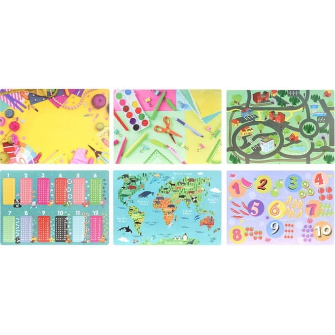 Koopman Serie - Kinderbureaumat - 45x65 cm - Multicolor - Beschermend
