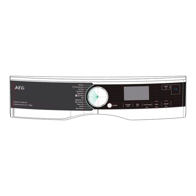 AEG controlepaneel, wit, AEG 140239748035