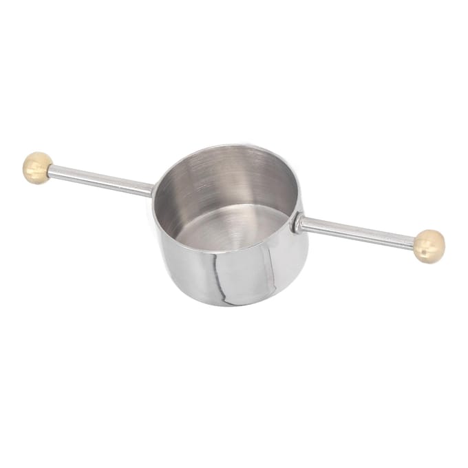 RVS Maatbeker Multifunctionele Dubbele Bol Bartending Maatbeker voor Thuisbar white