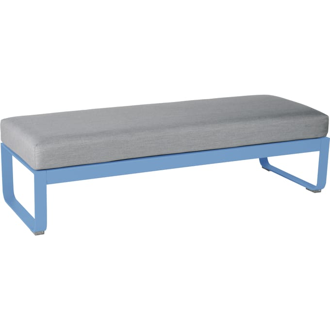 Fermob Gestoffeerde bank BELLEVIE - E1 Maya blauw - 79 Flanelgrijs