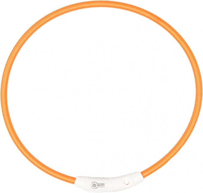 Duvo+ Flash light halsband 35 cm Oranje