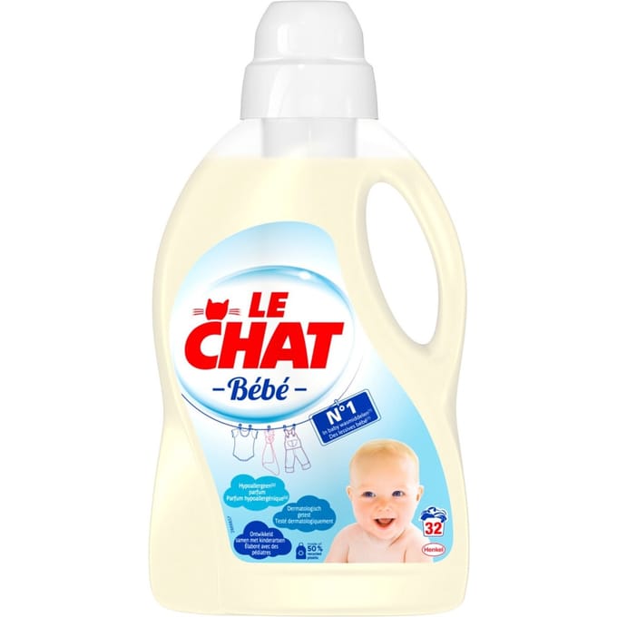 Le Chat - Wasmiddel - Vloeibaar Wasmiddel - Bébé - 32wb/1440ml