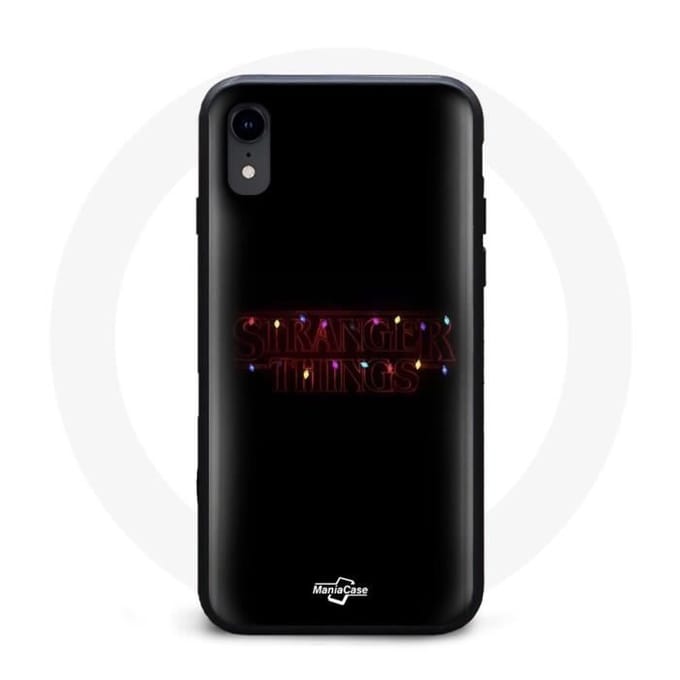Coque pour Iphone XS Stranger Things Affiche Logo Joyeux noël