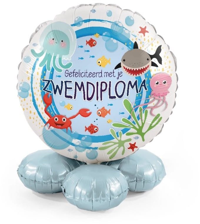 Zwemdiploma - Ballonnen set met standaard - Everloon