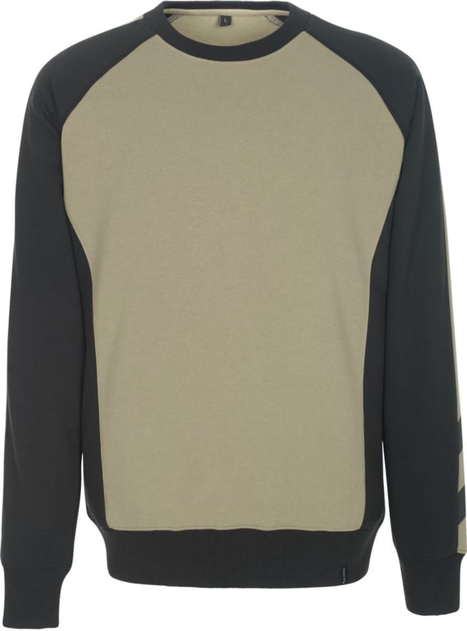 Mascot Unique Sweatshirt 50570-962 - lichtkhaki/zwart - S