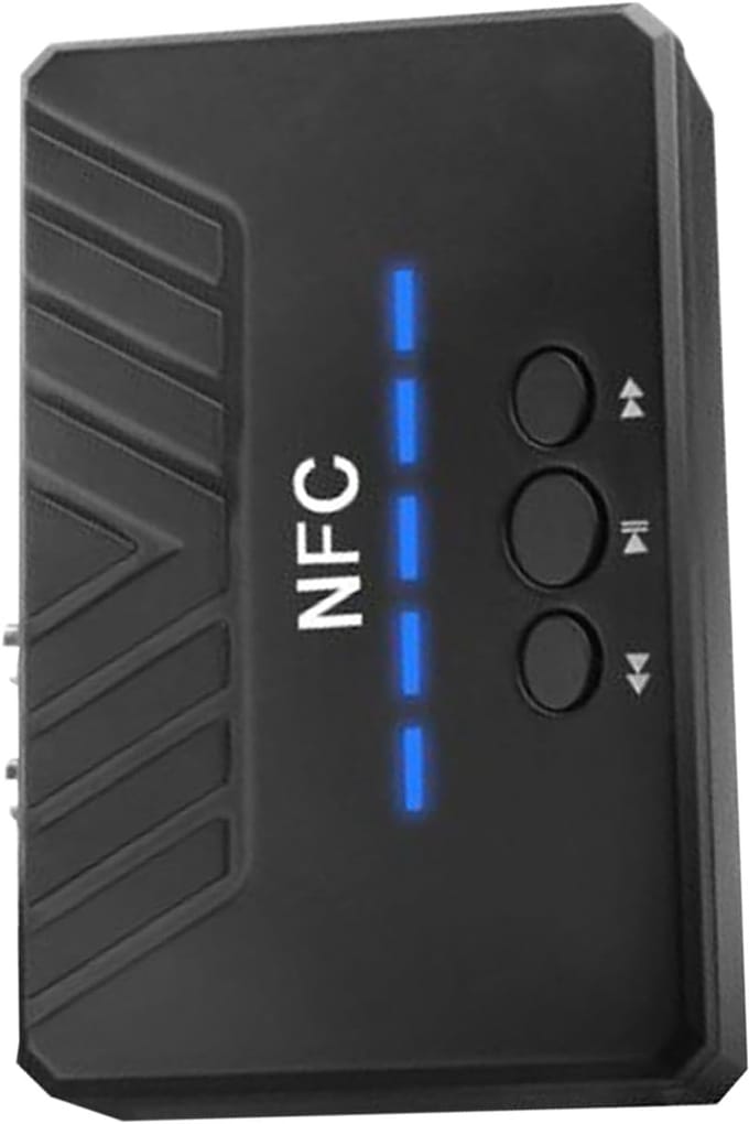 Draadloze Audio Adapter - Ontvanger Module - Muziek Streamen - One-Touch Koppeling - 10.5 x 6.5 x 2.5 cm - Zwart