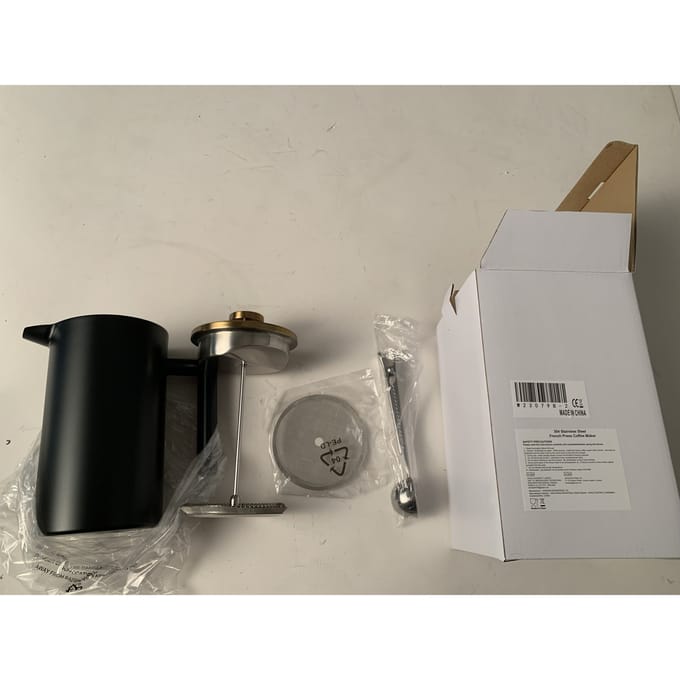 French Press-koffiezetapparaat voor thuiskantoor 1000ml zwart