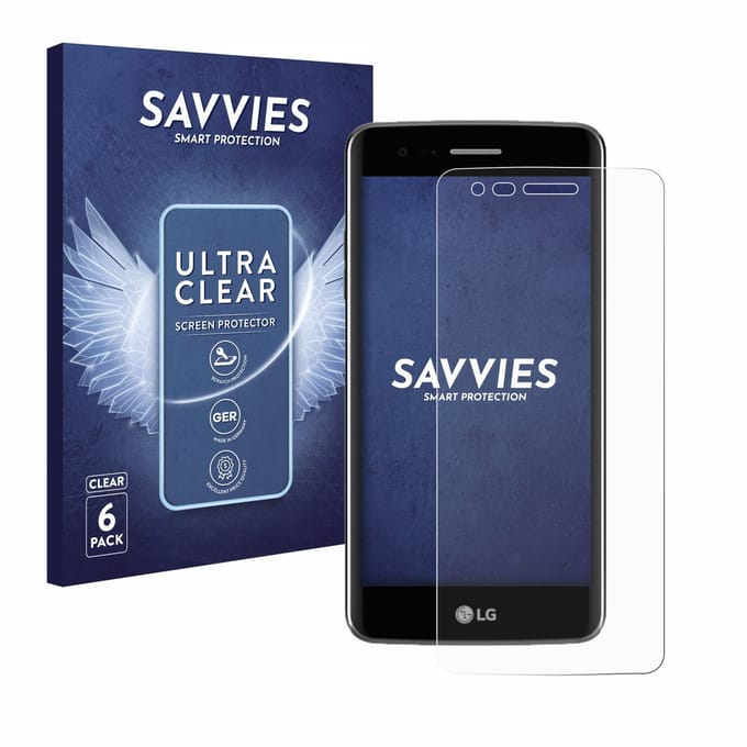 Savvies - Screenprotector voor LG K8 2017 - Folie Beschermfolie transparant 6 Stuks