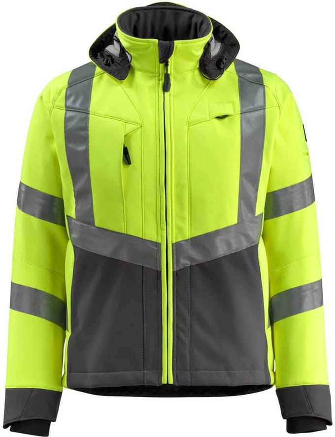 Mascot Safe Supreme Softshell jas 15502-246 - hi-vis geel/donkerantraciet - S
