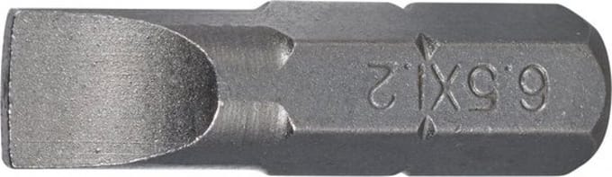 SW-staal SB/4-6,5 schroevendraaierbit, 6,3 mm (1/4") aandrijfsleuf