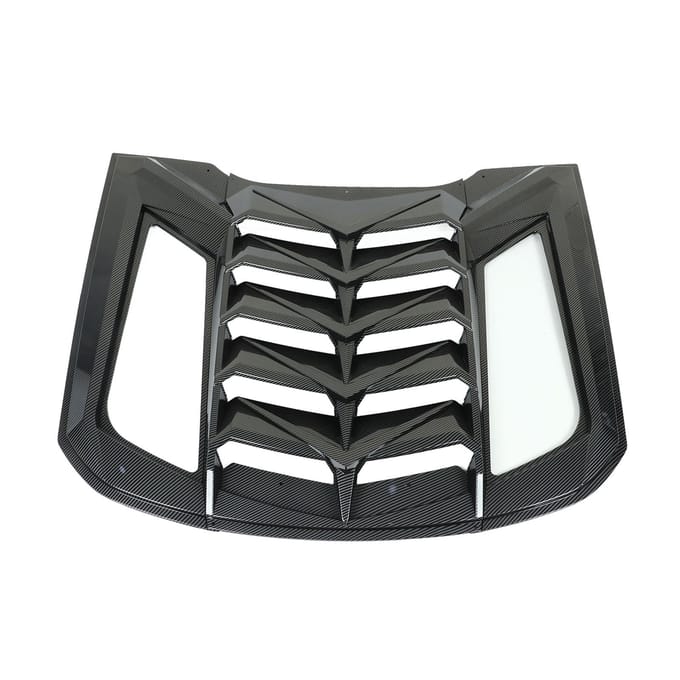 Achterruit Lamellen ABS Plastic Racing Stijl Weerbestendig Vervanging voor Mustang 2015?2021 gray